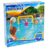 Ворота Bestway надувные д/поло 137х66см+ мяч арт.52123 Код251243 Ворота Bestway надувные д/поло 137х66см+ мяч арт.52123 Код251243