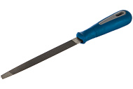  ЗУБР Профессионал трёхгранный напильник для заточки ножовок, двухкомпонентная рукоятка, 150 мм 