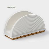 Салфетница фарфоровая BellaTenero, 14,5?6,5?8 см, белый 5388018 Салфетница фарфоровая BellaTenero, 14,5?6,5?8 см, белый 5388018