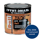 ГРУНТ - ЭМАЛЬ по ржавчине "DALI" синий RAL 5005-0,75л ГРУНТ - ЭМАЛЬ по ржавчине "DALI" синий RAL 5005-0,75л
