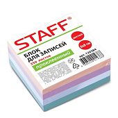 Блок для записей на склейке 8х8х350л STAFF цветной МБ-4Ц, 120384 Блок для записей на склейке 8х8х350л STAFF цветной МБ-4Ц, 120384
