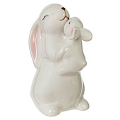 Фигурка декоративная "Зайцы", L9 W6,5 H11 см, 818466 