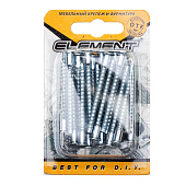  Стяжка шурупная 5,0x50 PZ белый цинк 20 шт 