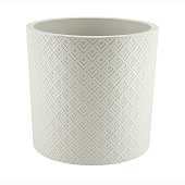  Кашпо "Этна" D380мм 24,0л со вставкой Белый ротанг  М3185 