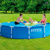 Бассейн каркасный INTEX Metal Frame Pool 28200NP, 305?76 см, от 6 лет, круглый Бассейн каркасный INTEX Metal Frame Pool 28200NP, 305?76 см, от 6 лет, круглый