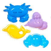  Набор для игры в песочнице "Морские жители", 19х16х9,5 см, 11 предметов, 550-1166 