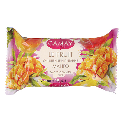 Мыло туалетное CAMAY le fruit Малина 100г Мыло туалетное CAMAY le fruit Малина 100г