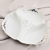 Менажница 30 см Thun Bernadotte, декор "Синие вензеля" 750 мл БТФ1320 Менажница 30 см Thun Bernadotte, декор "Синие вензеля" 750 мл БТФ1320