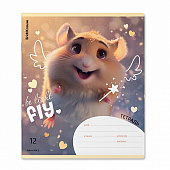Тетрадь ErichKrause Fluffy, 12 листов, линейка, 012010154-63249 Тетрадь ErichKrause Fluffy, 12 листов, линейка, 012010154-63249