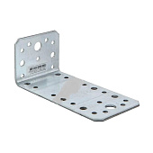  Угол крепежный асимметричный KUAS 130x50x65x1.8-2,0мм цинк 