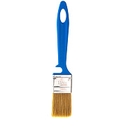 Кисть плоская Лаки 35х10мм, синтетическая щетина, синяя пластиковая ручка, АКОР Кисть плоская Лаки 35х10мм, синтетическая щетина, синяя пластиковая ручка, АКОР