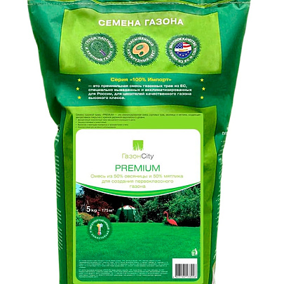 Газонная трава "PREMIUM" 5 кг Газонная трава "PREMIUM" 5 кг