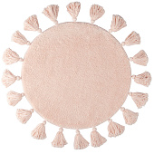 Коврик для ванной d55 бежевый микрофибра круглый с кисточками DTR02P5i12 Iddis Коврик для ванной d55 бежевый микрофибра круглый с кисточками DTR02P5i12 Iddis