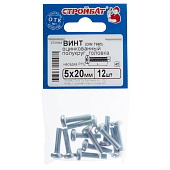  Винт оцинк.пкр. DIN 7985  М 5х20 (12шт) 