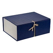  Короб архивный 12см бумвинил 330х240мм, внутри крафт синий /П+ (5) /П+/ 