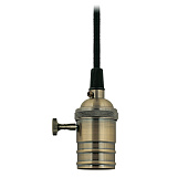 Патрон декоративный 60Вт Е27 бронза шнуровой выключатель шнур 1м /Uniel Патрон декоративный 60Вт Е27 бронза шнуровой выключатель шнур 1м /Uniel