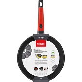 Сковорода с антипригарным покрытием и съёмной ручкой, 26 см, NADOBA, серия GUSTA /729217 Сковорода с антипригарным покрытием и съёмной ручкой, 26 см, NADOBA, серия GUSTA /729217