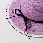  Шляпа для девочки "Куколка", р-р 50, фиолетовый    4578965 