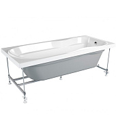  Ванна акриловая Vista 170х75х57см глубина 43см без каркаса без экрана МетаКам 