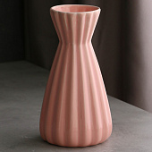  Ваза настольная «Пардис», h=24 см, цвет розовый, керамика, 1 сорт, Иран 