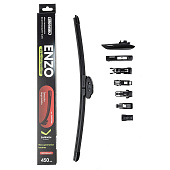  Щетка стеклоочистителя композитная SKYWAY ENZO 7 адаптеров для 11 типов креплений в коробке 45см/18" 