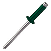  Заклепка вытяжная ал/сталь 4,0х10мм, 20шт, RAL 6005 зеленый мох 