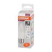 Лампа LED 7Вт Е27, свеча, 3000К теплый OSRAM