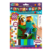 Аппликация Мульти Арт Квадратные герои, мозаика мягкая из эва, 17х23 см
