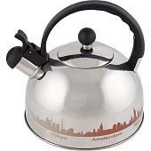 Чайник металлический с рисунком Mallony MAL-CITY-01 985609 Чайник металлический с рисунком Mallony MAL-CITY-01 985609