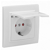 Розетка встраиваемая с заземлением, цвет белый, з/ш, EKF Минск Розетка встраиваемая с заземлением, цвет белый, з/ш, EKF Минск
