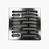 Решетка водоприемная Gidrolica Point штампованная стальная оцинкованная, кл. А15 285x285x21мм Решетка водоприемная Gidrolica Point штампованная стальная оцинкованная, кл. А15 285x285x21мм