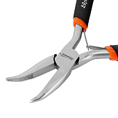 Длинногубцы Mini, 130 мм, никелированные, изогнутые, авторазжим// Sparta Длинногубцы Mini, 130 мм, никелированные, изогнутые, авторазжим// Sparta