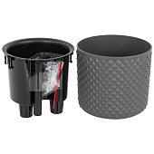 Кашпо Фасет 2л автополив графитовое М3236 Кашпо Фасет 2л автополив графитовое М3236