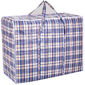 Сумка хозяйственная, 115 л, цвет синий/белый Сумка хозяйственная, 115 л, цвет синий/белый