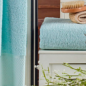 Комплект полотенец в коробке MERZUKA махровые 2 шт. DREAMS FLOWER (мятный) Комплект полотенец в коробке MERZUKA махровые 2 шт. DREAMS FLOWER (мятный)