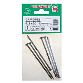 Саморезы гипсокартон-дерево ШСГД 4,2х90мм, фосфатированные 6шт Саморезы гипсокартон-дерево ШСГД 4,2х90мм, фосфатированные 6шт