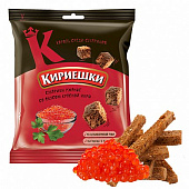 Сухарики Кириешки ржаные Красная икра 40г