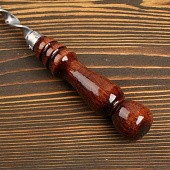  Шампур плоский узбекский с деревянной ручкой, рабочая длина - 40 см, ширина - 12 мм, толщина - 3 мм 9310107 