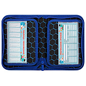 Пенал BRAUBERG, 1 отделение, 2 откидные планки, полиэстер, 21х14 см, Burning ball, 273529 Пенал BRAUBERG, 1 отделение, 2 откидные планки, полиэстер, 21х14 см, Burning ball, 273529