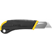 Нож 25мм механ.фиксатор, 2х комп.корпус/STAYER "PROFI