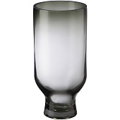  Декоративная ваза из цветного стекла, Д120 Ш120 В250, серый 