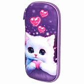Пенал ЮНЛАНДИЯ, 1 отд., 1 откид.планка, карман, EVA покрытие soft touch, 22х10х5см, Cute cat,273184 Пенал ЮНЛАНДИЯ, 1 отд., 1 откид.планка, карман, EVA покрытие soft touch, 22х10х5см, Cute cat,273184