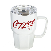 Кружка с крышкой и трубочкой, 500 мл, L12,W10,H13,5 см, микс 800109 Кружка с крышкой и трубочкой, 500 мл, L12,W10,H13,5 см, микс 800109