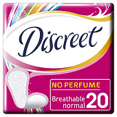  Ежедневные гигиенические прокладки  DISCREET Normal Single 20шт ПрепакКор 