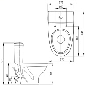 Унитаз-компакт Форвард к/в с арматурой и сиденьем Santeri Унитаз-компакт Форвард к/в с арматурой и сиденьем Santeri