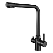 Смеситель для кухни из нержавеющей стали под фильтр черный T60303BK-300 Oute Смеситель для кухни из нержавеющей стали под фильтр черный T60303BK-300 Oute