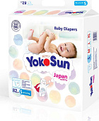 Подгузники YOKOSUN (до 6 кг) S 82шт Подгузники YOKOSUN (до 6 кг) S 82шт