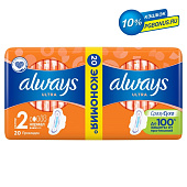 Гигиенические прокладки Always ароматизированные Ultra Normal Plus Duo 20шт Гигиенические прокладки Always ароматизированные Ultra Normal Plus Duo 20шт