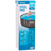  Бассейн Bestway каркасный Steel Pro 305x100см 6148л, ремкомплект арт.561NB Код272369 