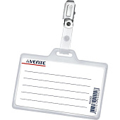 Бейдж горизонтальный 60х90мм deVENTE с клипом /4010302/ Бейдж горизонтальный 60х90мм deVENTE с клипом /4010302/